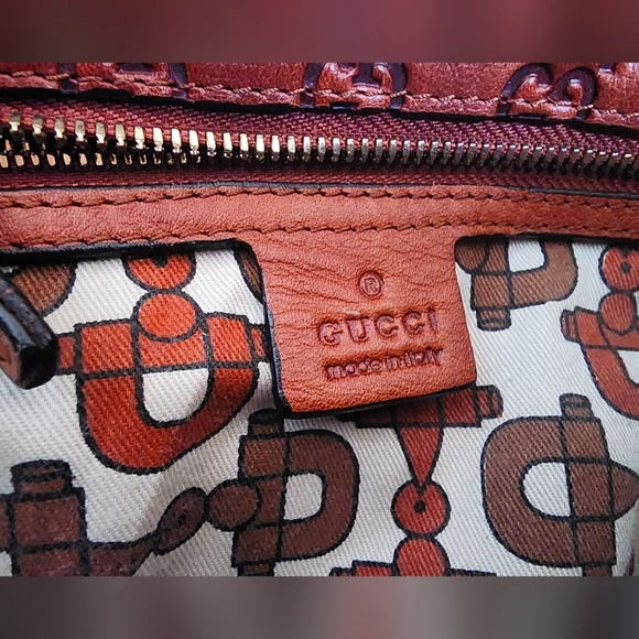 Authentic Gucci Guccissima Medium Tote Bag Dark Brown - Picture 6 of 15